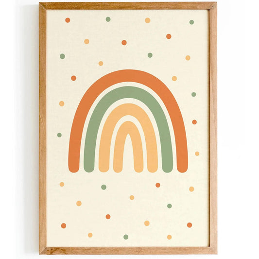 Cute Rainbow Poster – Gender-Neutral Kids’ Decor