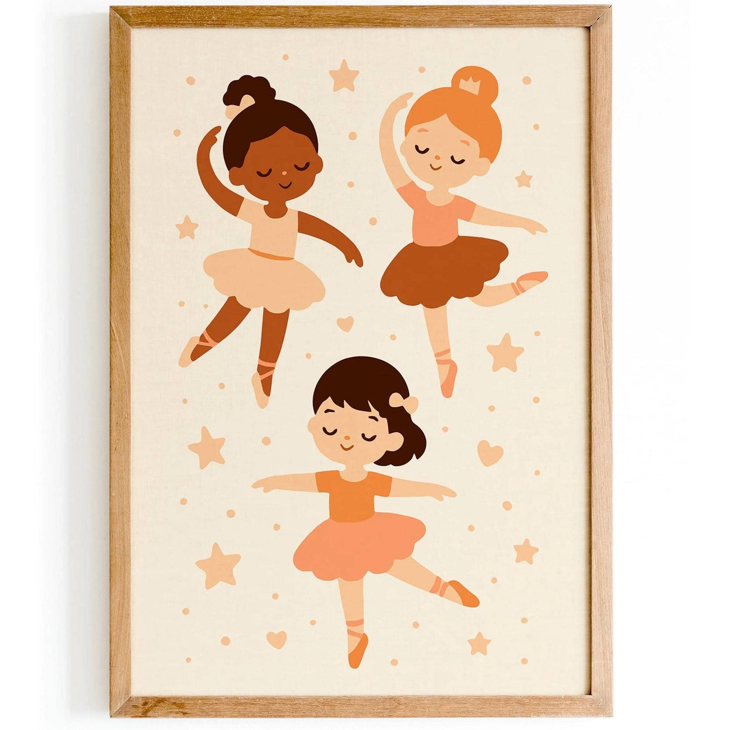 Little Ballerinas Print – Kids Room Wall Art