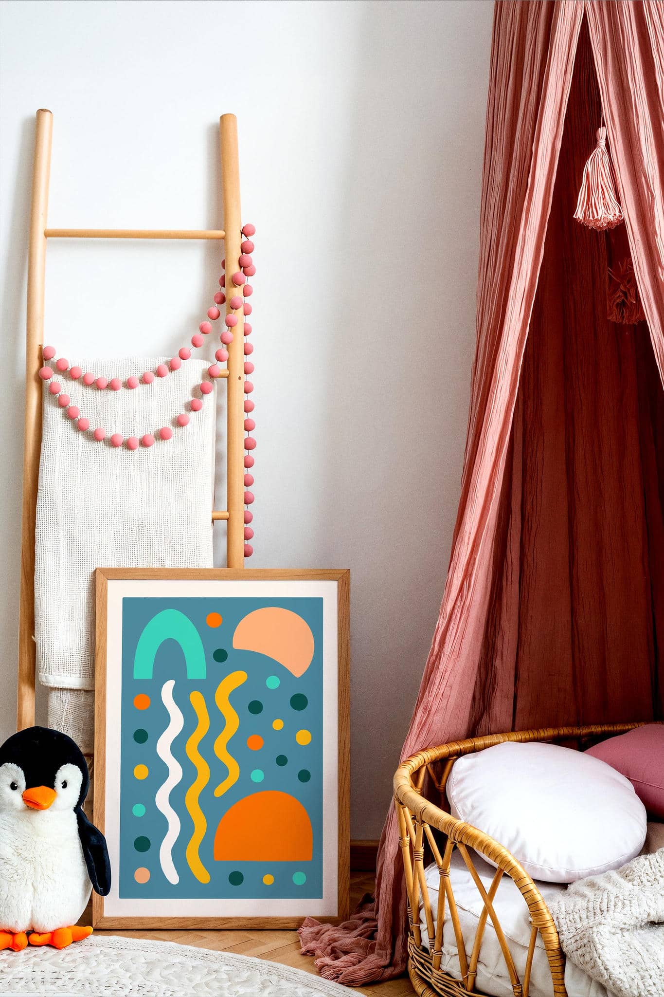 Colorful Kids Room Decor - Abstract Print