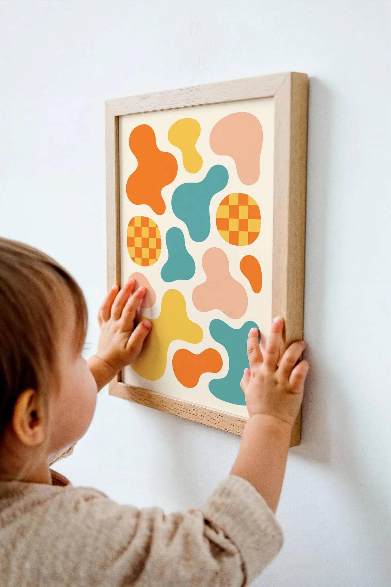 Kids Wall Art – Mid-Century Modern Liquid Shapes