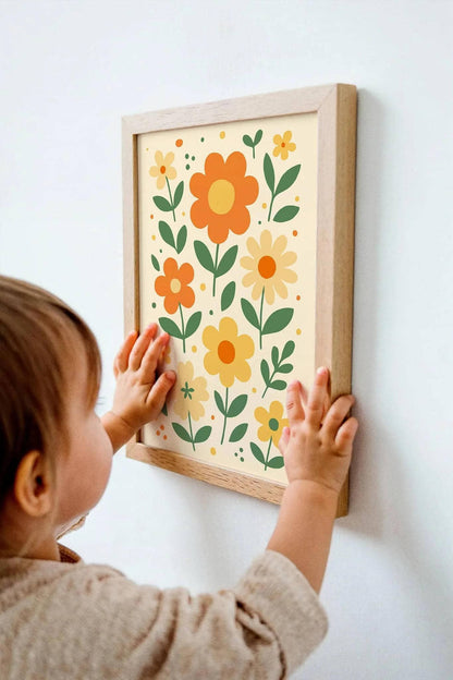 Neutral Cozy Flower Art Print