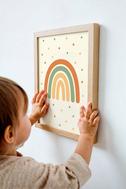 Cute Rainbow Poster – Gender-Neutral Kids’ Decor