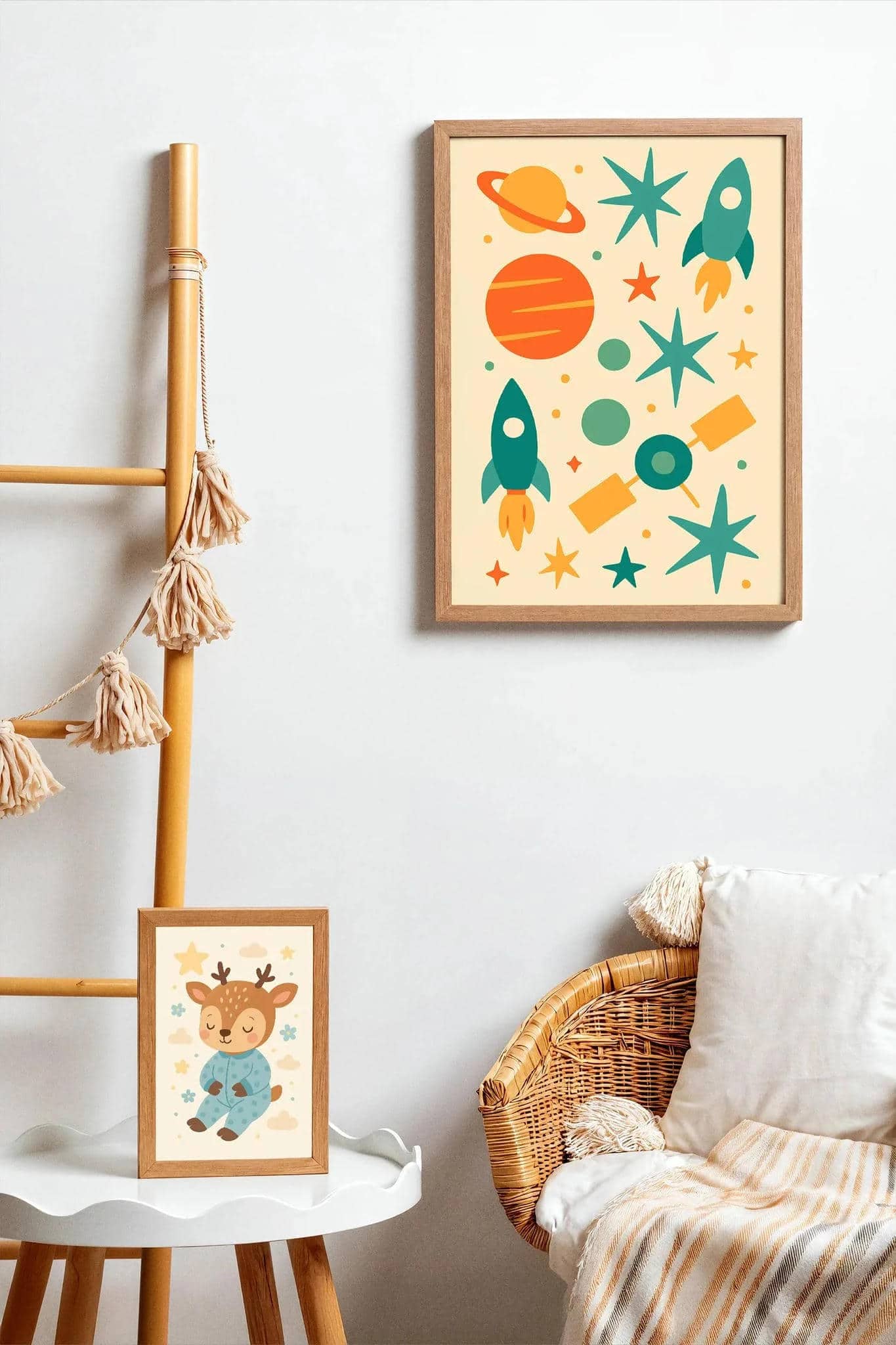 Colorful Space Exploration Art Print – Fun & Educational Wall Art