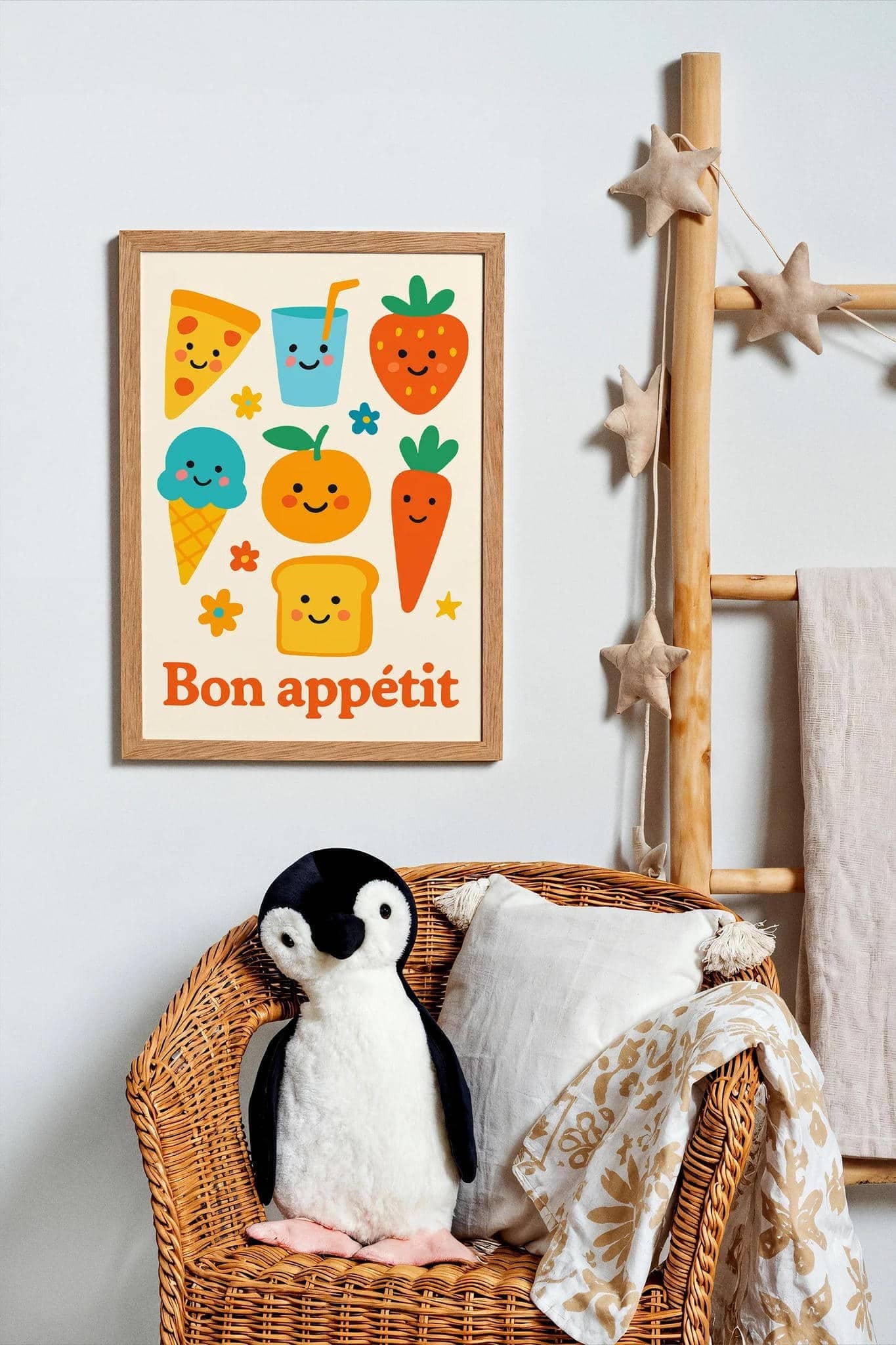 Bon Appetit Poster - Cute Breakfast Art Print