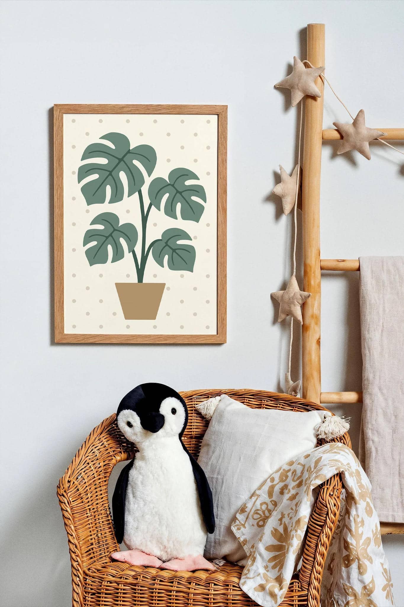 Monstera Plant Poster – Scandinavian Style Wall Art