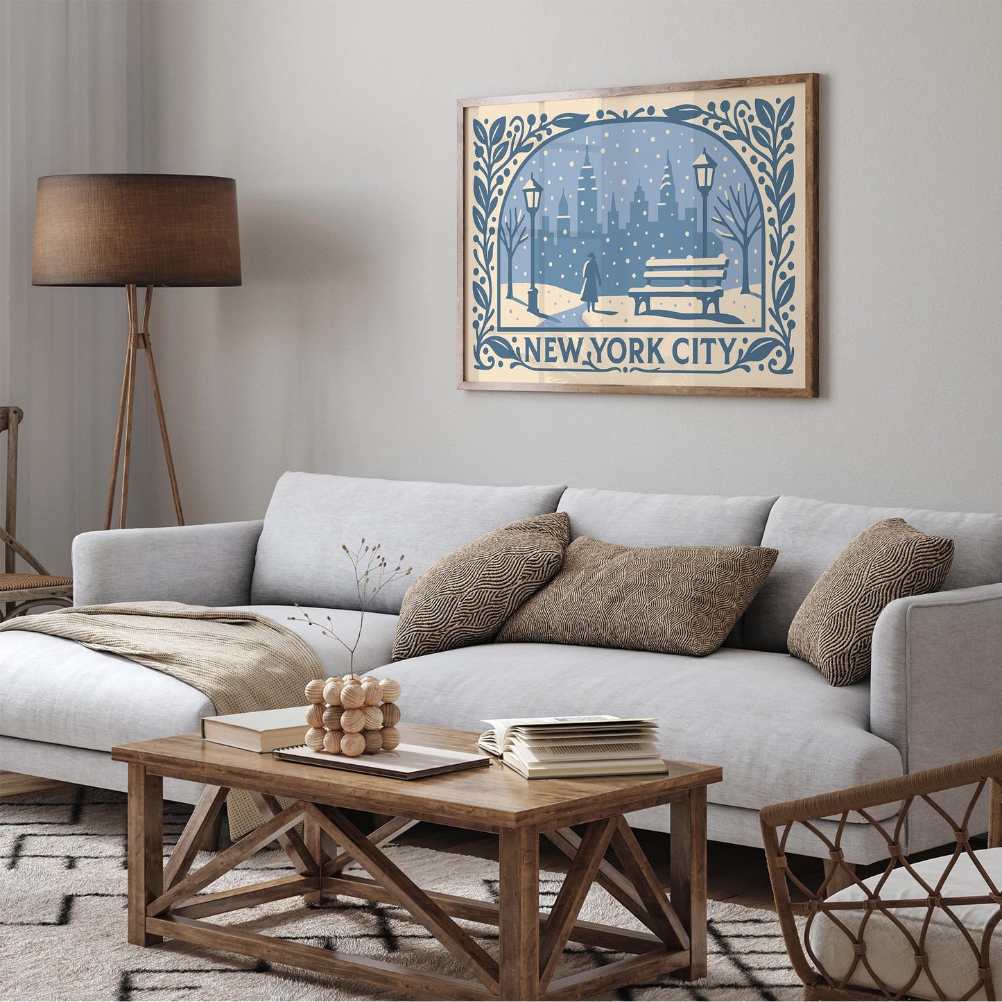 New York City Winter Wall Art Print