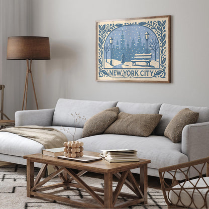 New York City Winter Wall Art Print