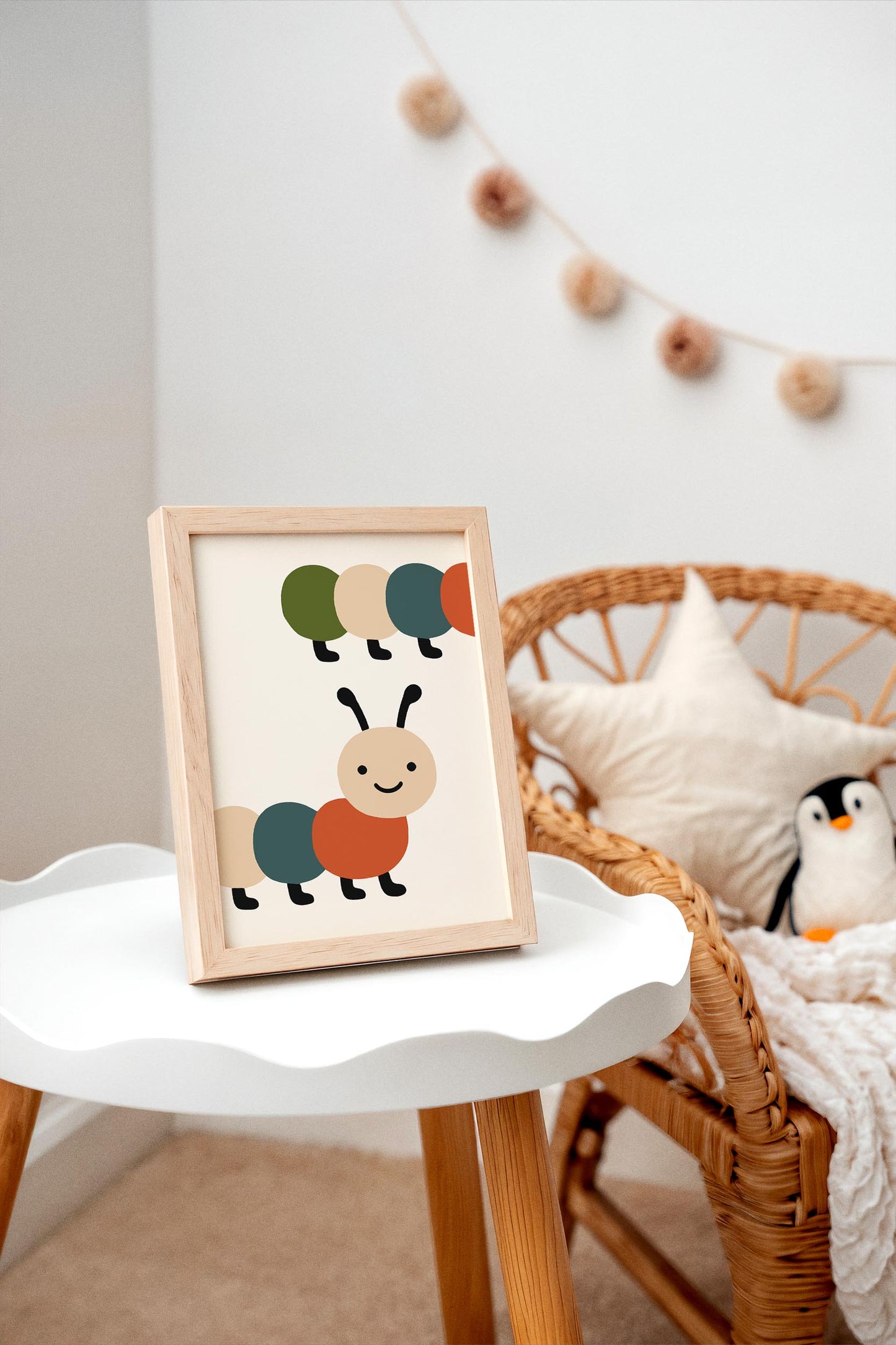 Cute Caterpillar Poster - Nursery Wall Art