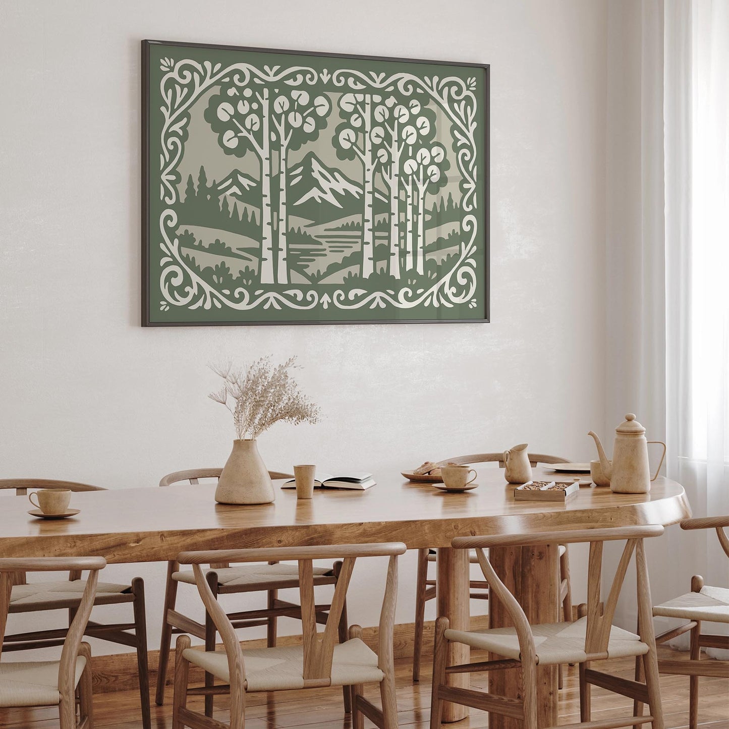 Aspen Mountain Landscape Poster - Horizontal Wall Art