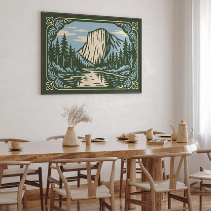 Yosemite National Park Poster - Landscape Horizontal Art Print
