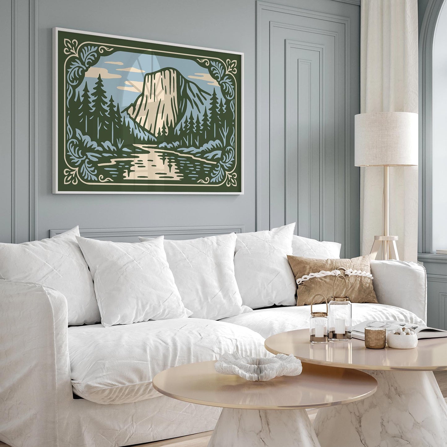Yosemite National Park Poster - Landscape Horizontal Art Print