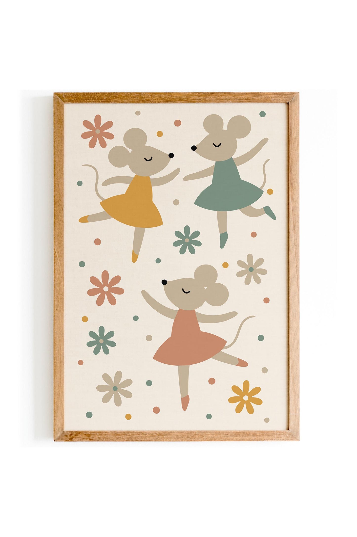 Little Mice Ballet Print - Cute Kids Wall Art