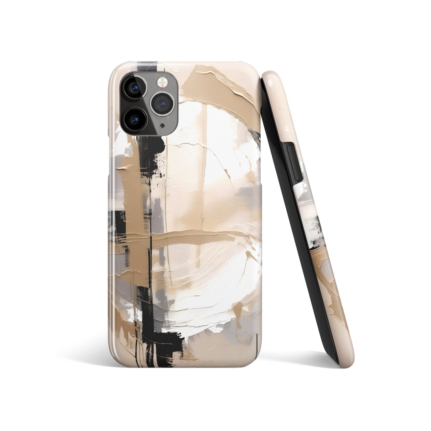 Chromatic Illusions Beige iPhone Case