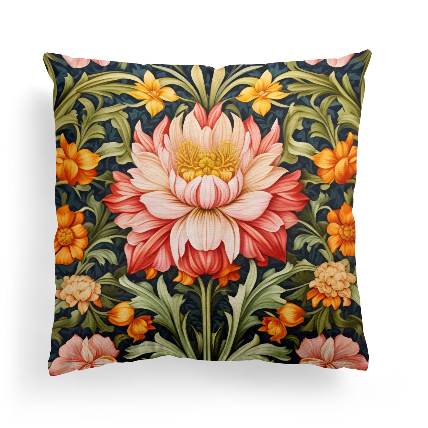 William Morris Throw Pillow – Elegant Floral Design