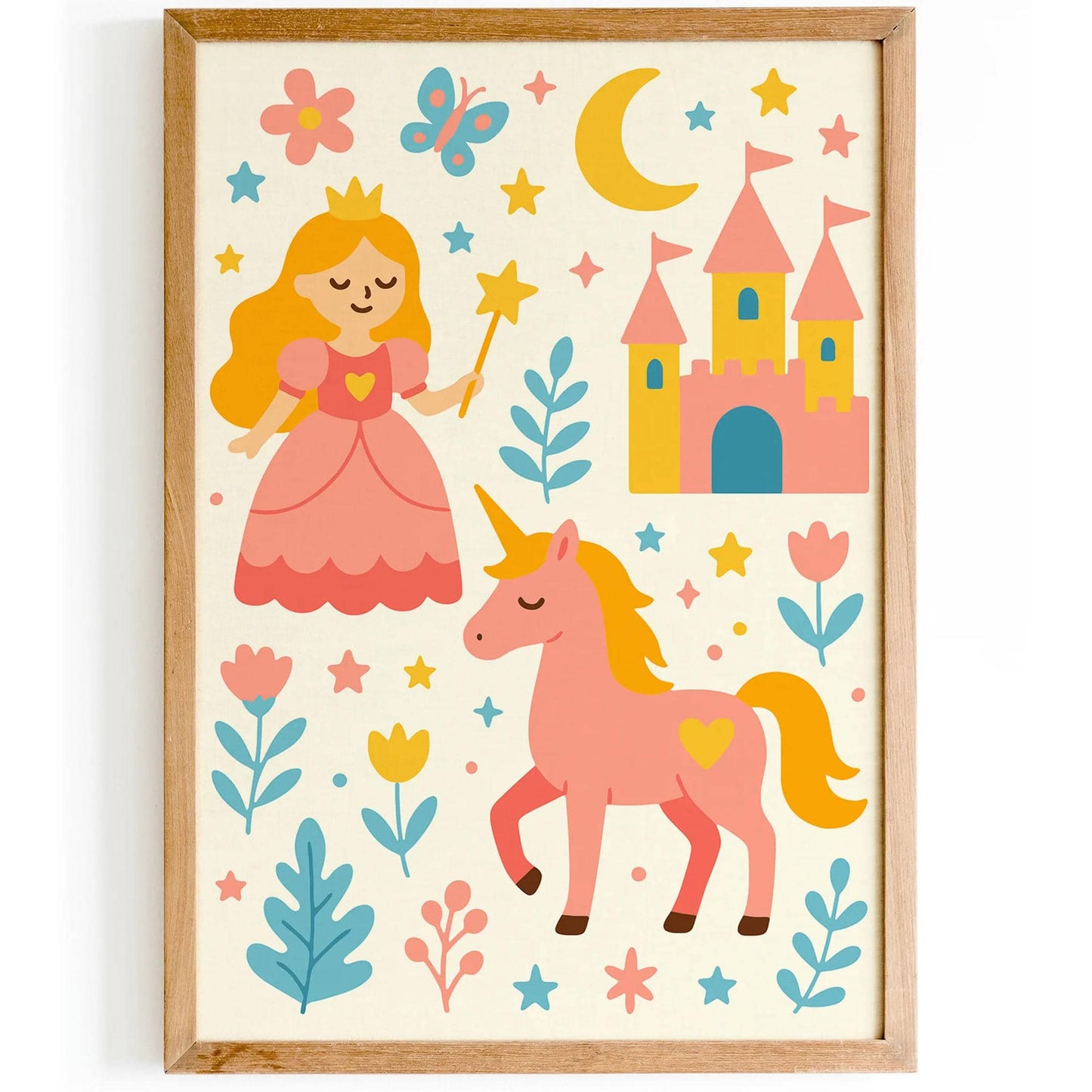 Sweet Princess Poster – Fairy Tale Wall Art for Girls' Room