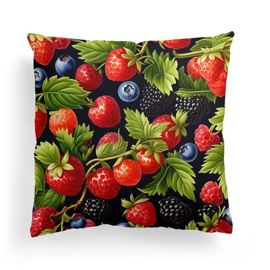 Fruit Garden Victorian Throw Pillow