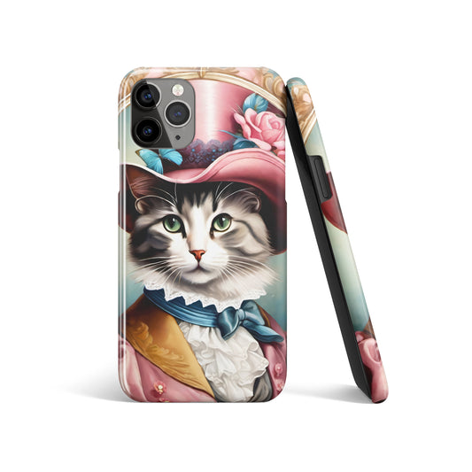 Cute Victorian Cat iPhone Case