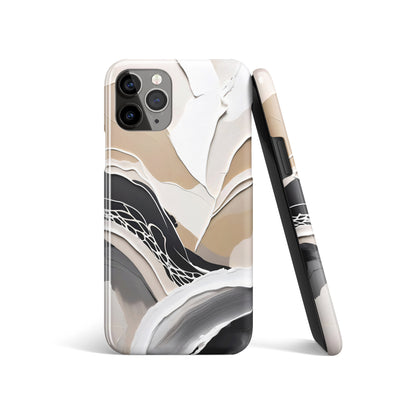 Abstract Flora Beige iPhone Case