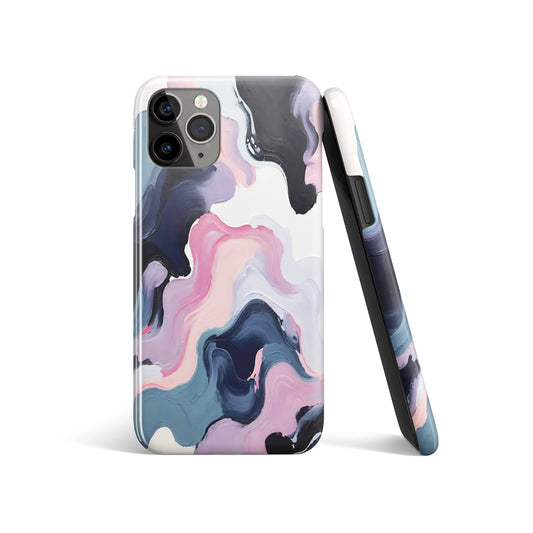 Purple Abstract Painting iPhone Case