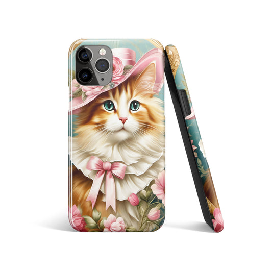 Victorian Cat Portrait iPhone Case