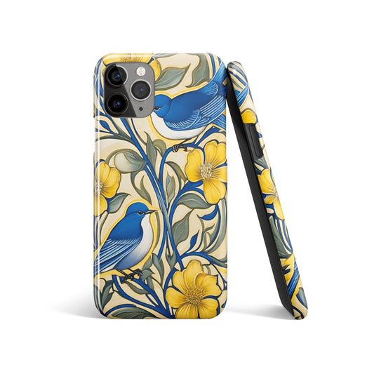 Blue and Yellow Nature iPhone Case
