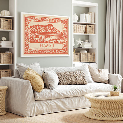 Diamond Head Crater Honolulu Wall Art Print