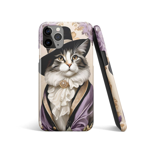 Dressed Up Victorian Cat iPhone Case