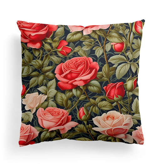 Garden of Roses Throw Pillow