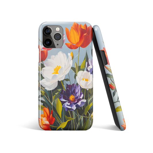 Retro Flower Painting iPhone Case