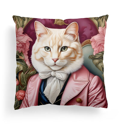 William Morris Pink Cat Pillow – Home Enhancement