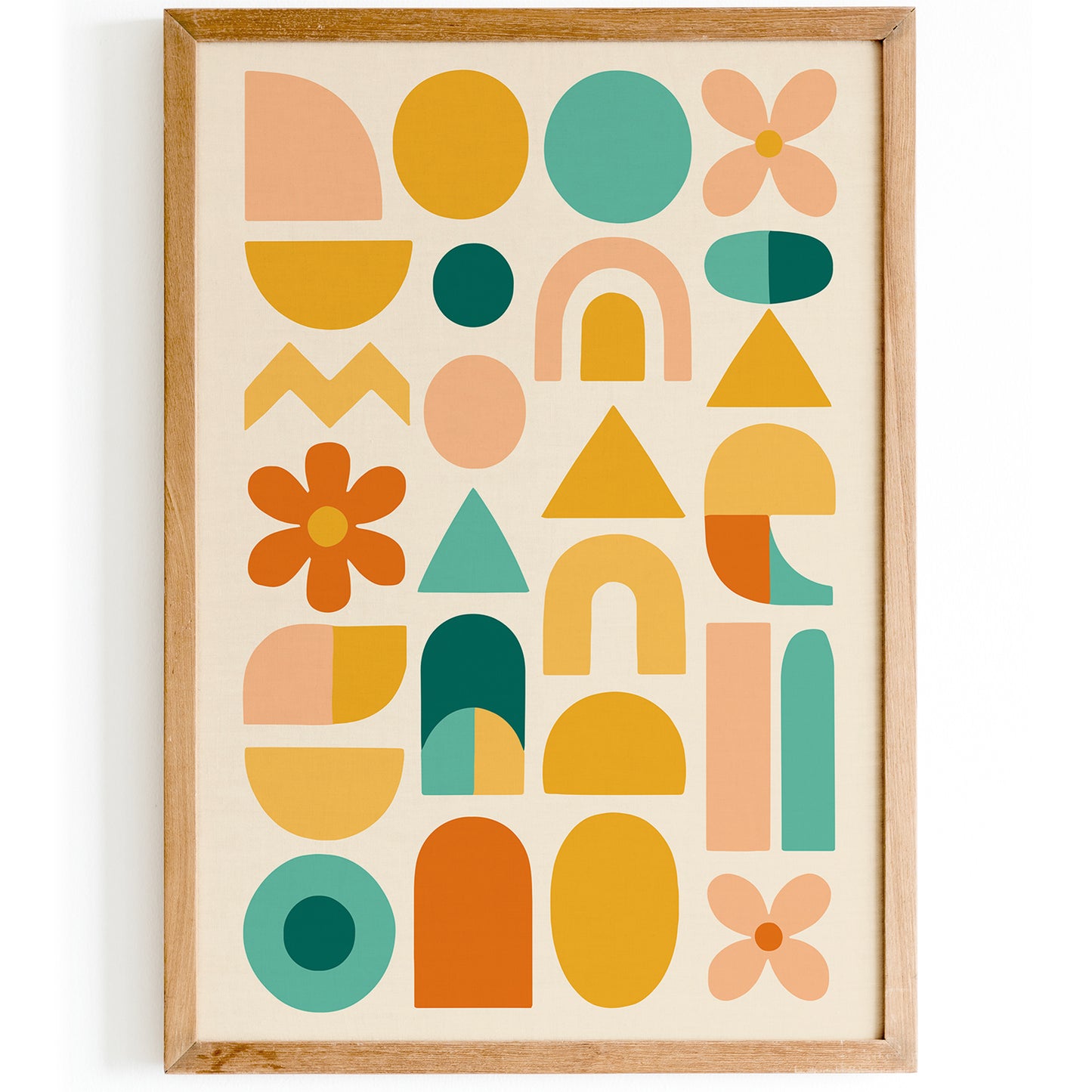 Summer Vibes Abstract Art – Colorful Kids Room Print