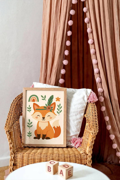 Adorable Fox Print – Forest Animal Decor