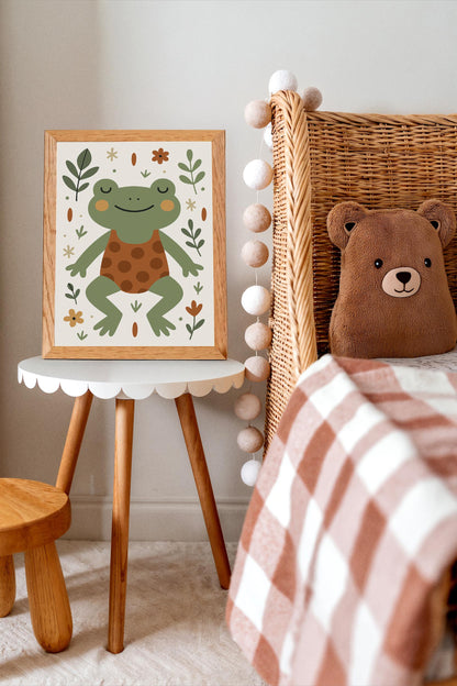 Cute Frog Print -  Kids Wall Art