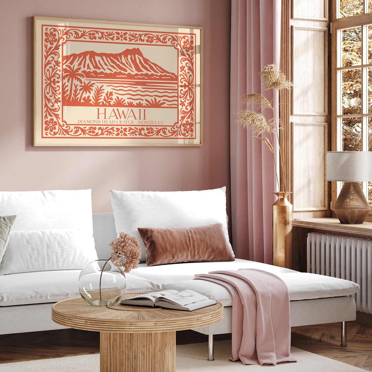Diamond Head Crater Honolulu Wall Art Print