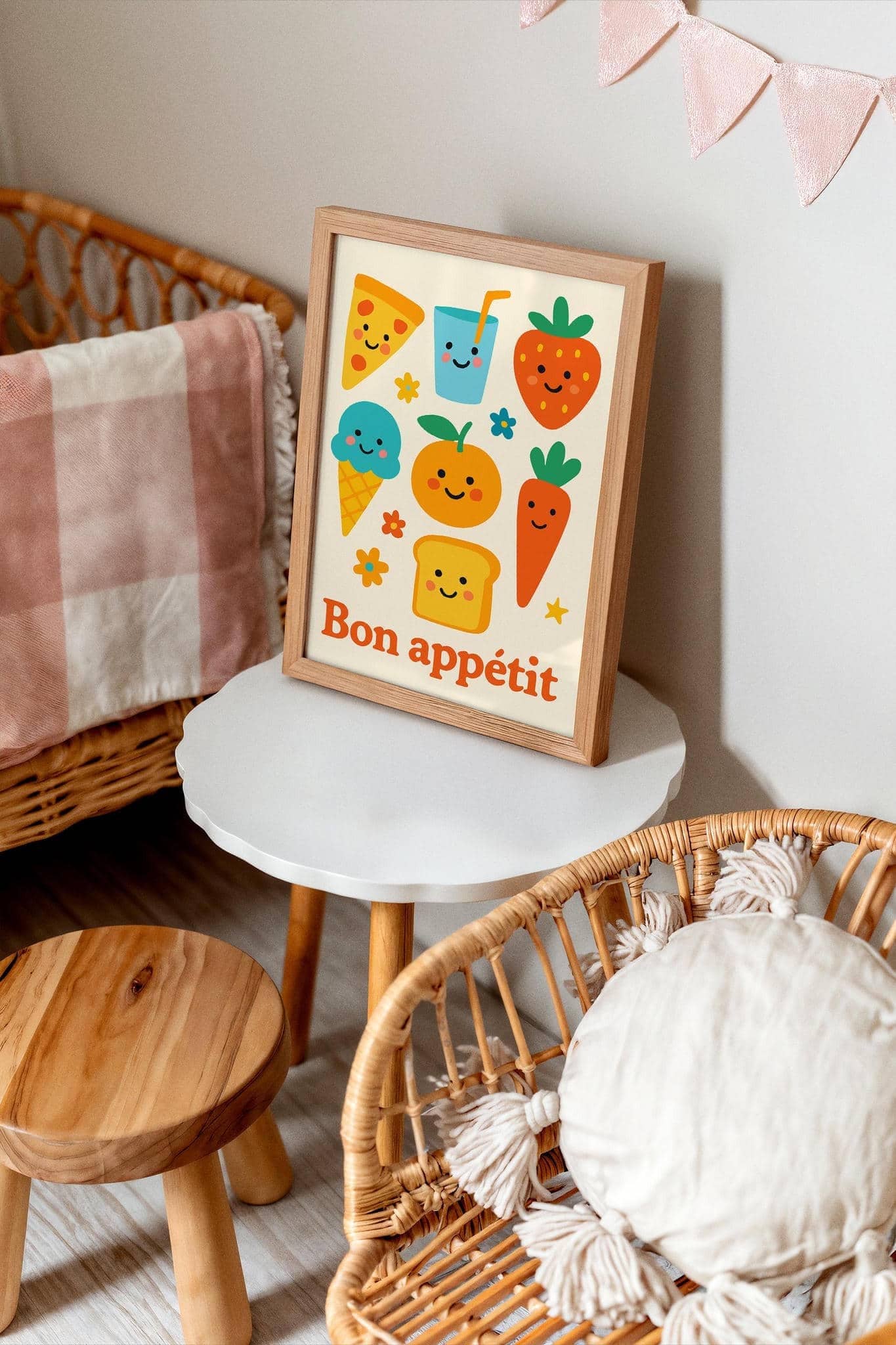 Bon Appetit Poster - Cute Breakfast Art Print