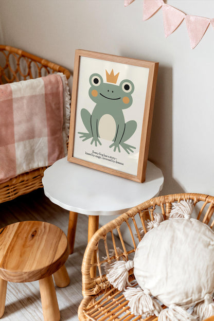 Magical Frog Poster – Kids Room Wall Art