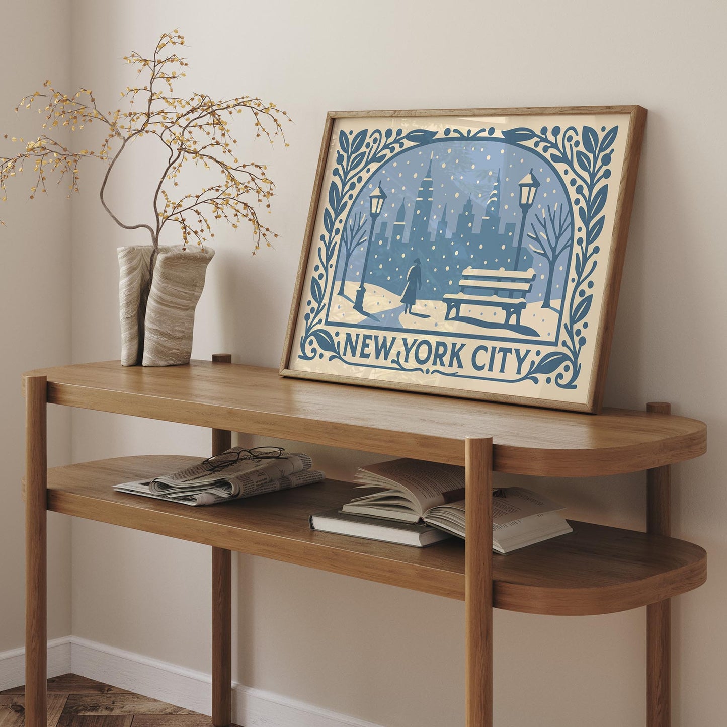 New York City Winter Wall Art Print
