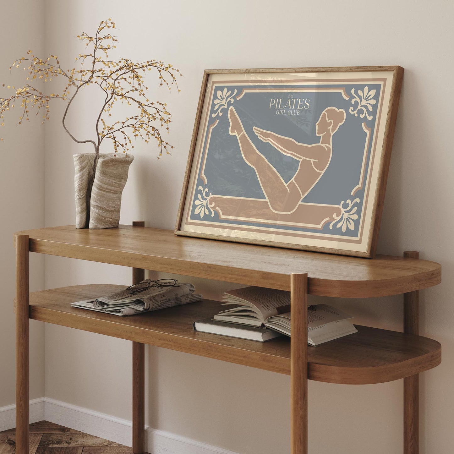 The Pilates Girl Club Poster - Horizontal Sport Wall Art