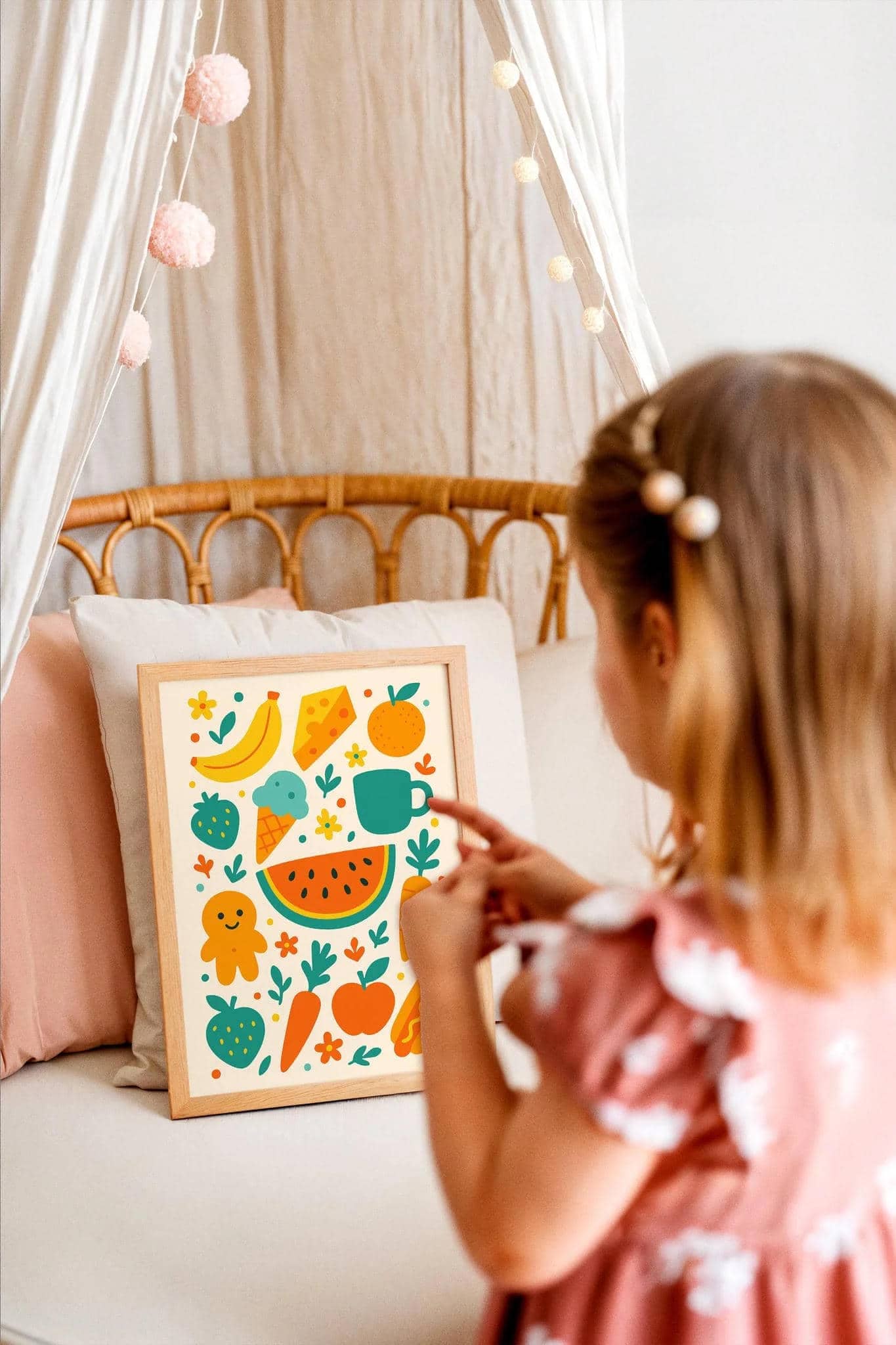 Cute Food Wall Art – Kitchen or Kids Corner Print