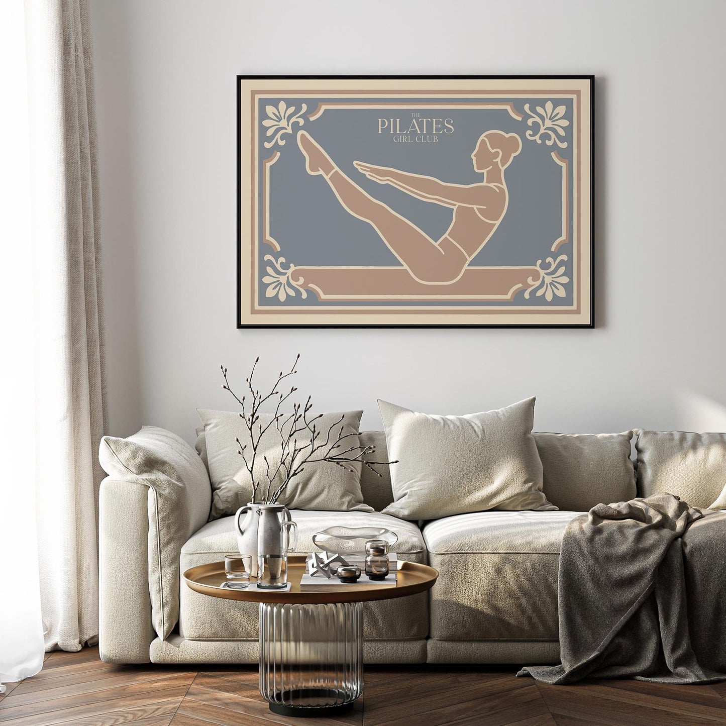 The Pilates Girl Club Poster - Horizontal Sport Wall Art