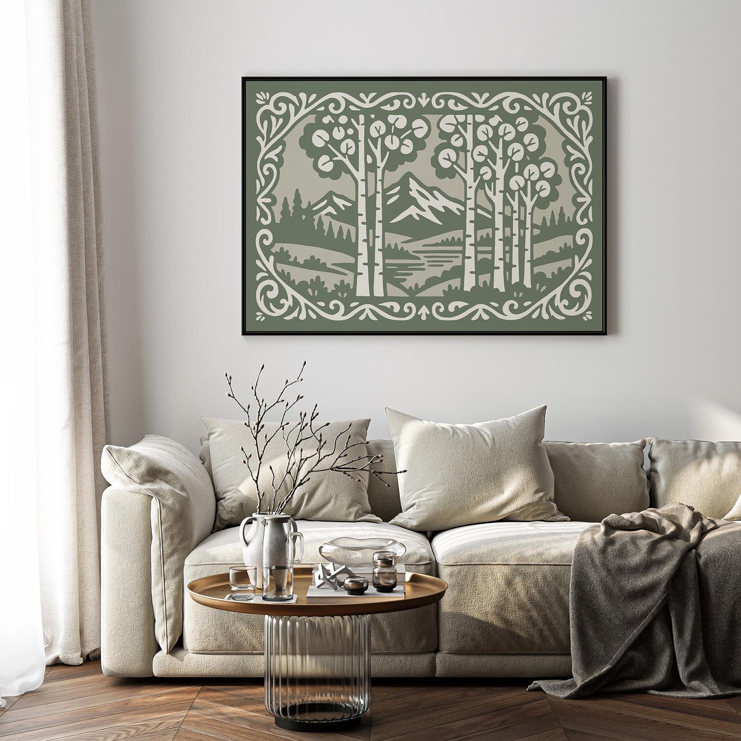 Aspen Mountain Landscape Poster - Horizontal Wall Art