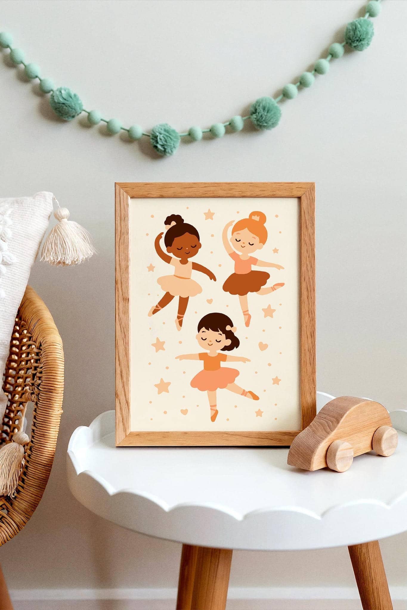 Little Ballerinas Print – Kids Room Wall Art