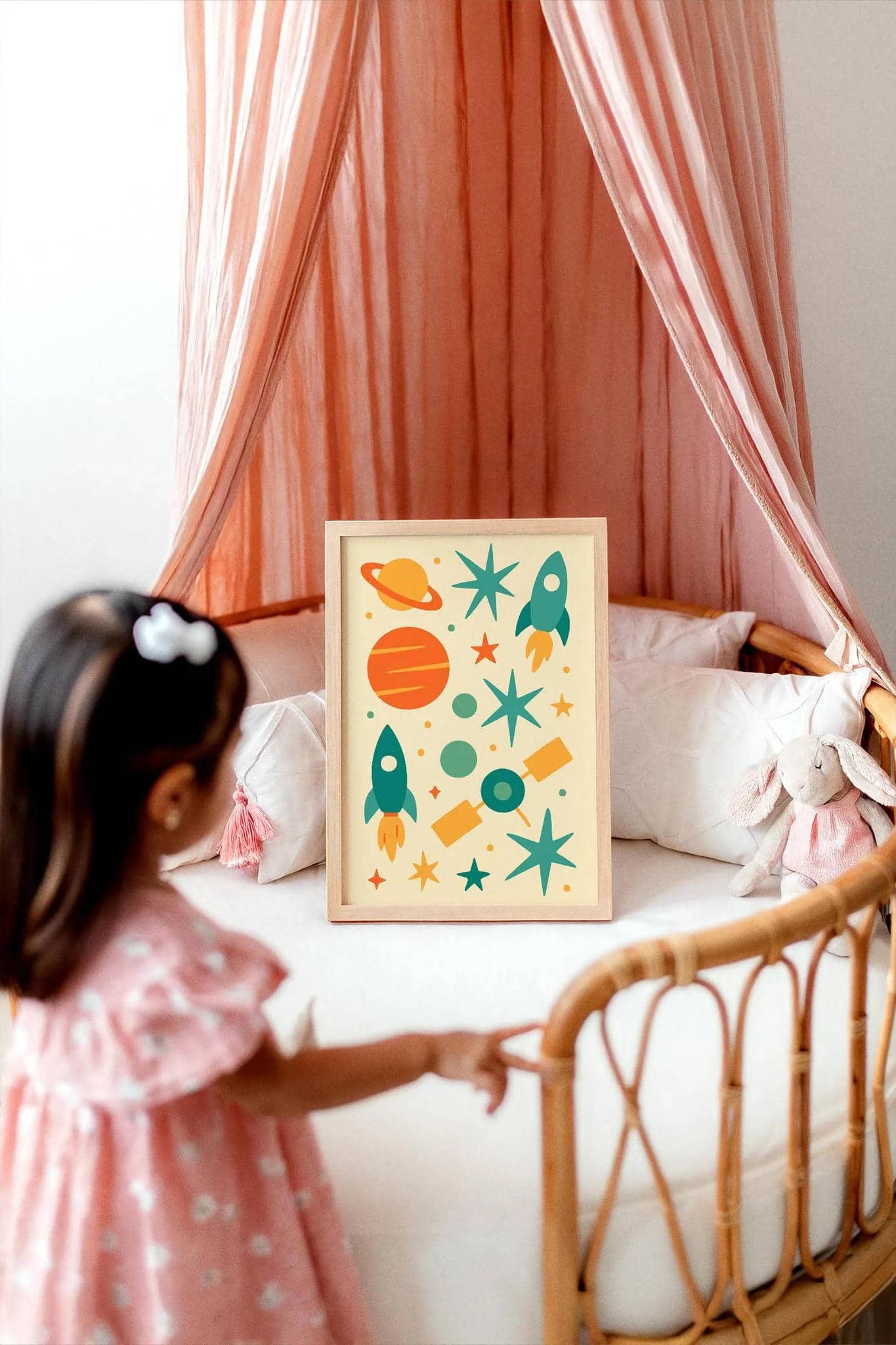 Colorful Space Exploration Art Print – Fun & Educational Wall Art