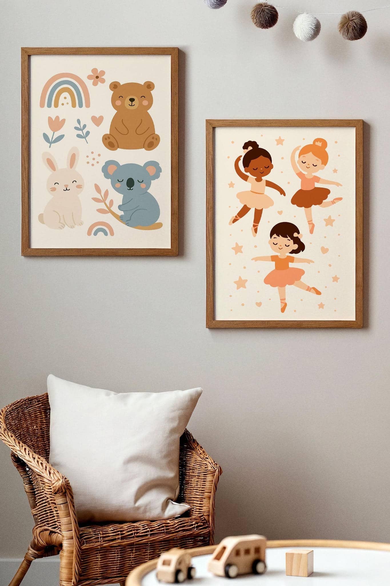 Little Ballerinas Print – Kids Room Wall Art