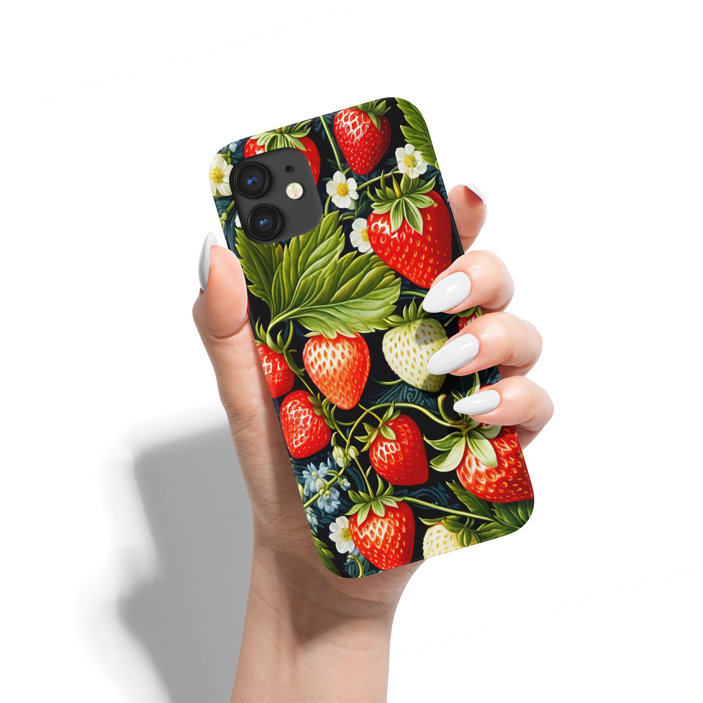 Fraises Pattern iPhone Case