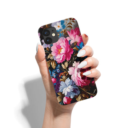 Eclectic Blossom Flowers iPhone Case