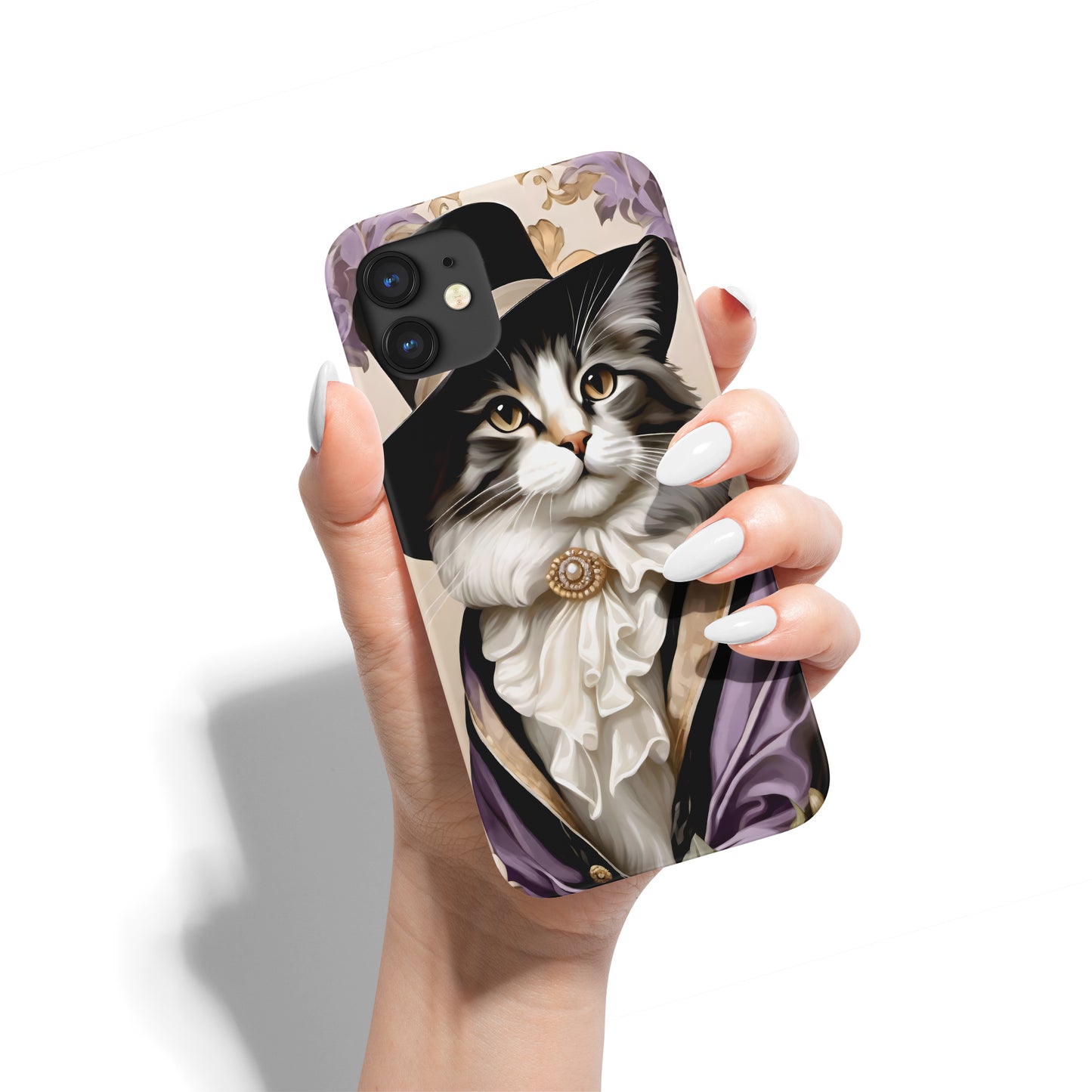 Dressed Up Victorian Cat iPhone Case