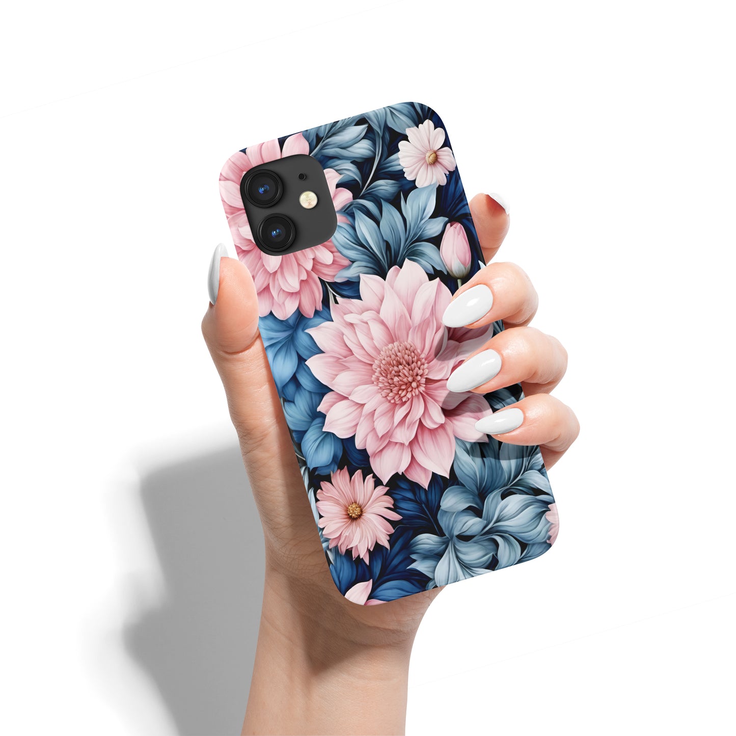 William Morris Botanical Blue Pink iPhone Case