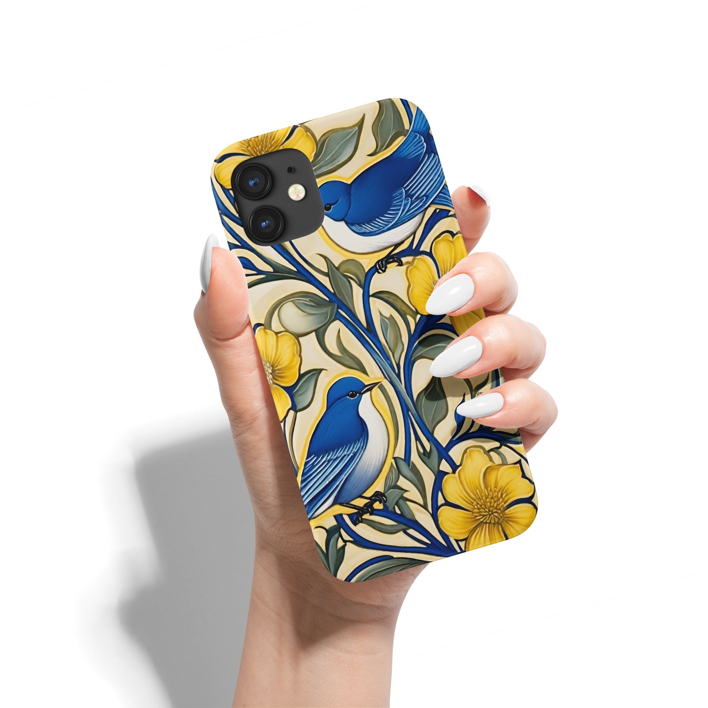 Blue and Yellow Nature iPhone Case