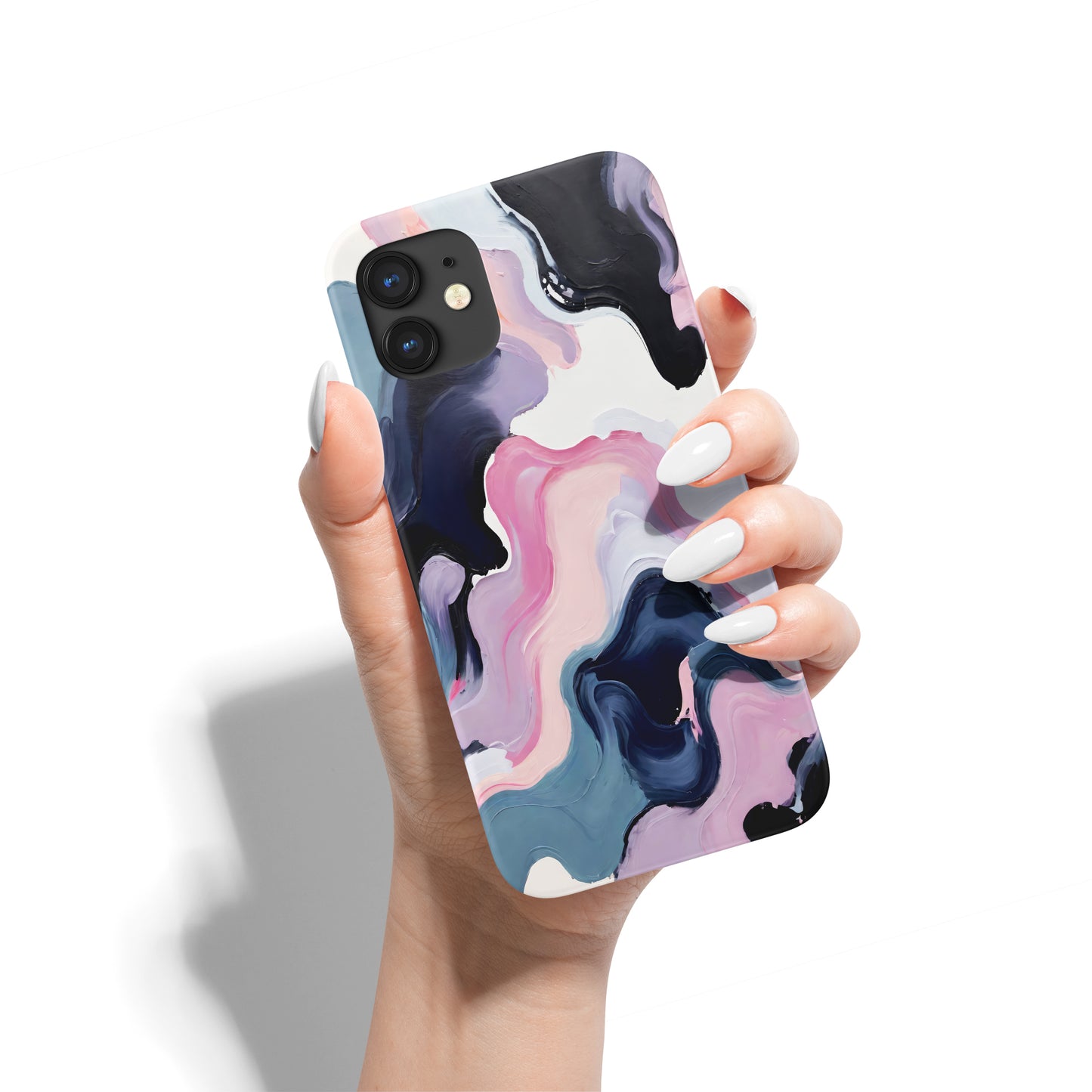 Purple Abstract Painting iPhone Case